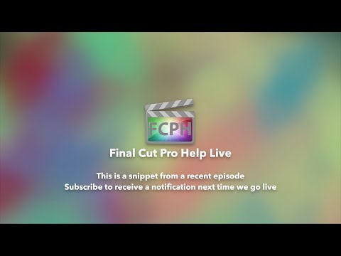 Final Cut Pro Help Live Snippet | Episode 10 | Matching Text Color With On Screen Color Final Cut Pro Help Live Snippet | Episode 10 | Matching Text Color With On Screen Color