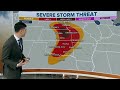 Tornadoes, Large Hail, Damaging Wind Gusts Possible For Central Plains Friday