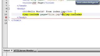J2EE Tutorials for beginners 8 how to use jsp include tag