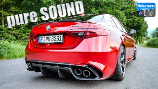 Alfa Giulia Quadrifoglio (510hp) - pure SOUND (60FPS)
