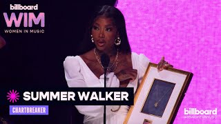 Summer Walker Accepts the Chart Breaker Award At the 2022 Billboard Women In Music Awards