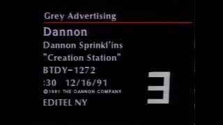 Dannon Sprinklins Yogurt Commercial (1991) - 90's Commercial