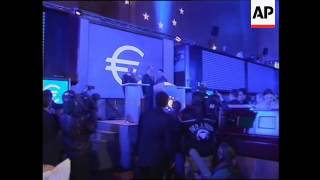 GERMANY: EURO CURRENCY REACTIONS AT CLOSE OF TRADING