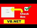 How to use Check BOx in vb.net | Check box in vb.net | vb.net