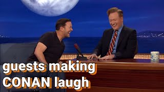 Guests making Conan laugh | COMPILATION