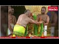 snapana thirumanjanam performed at tirumala temple tirumala brahmotsavam 2023 samayam telugu