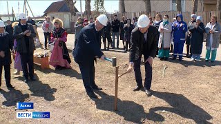 Стройку сразу трёх крупных объектов запустили в Аскизе