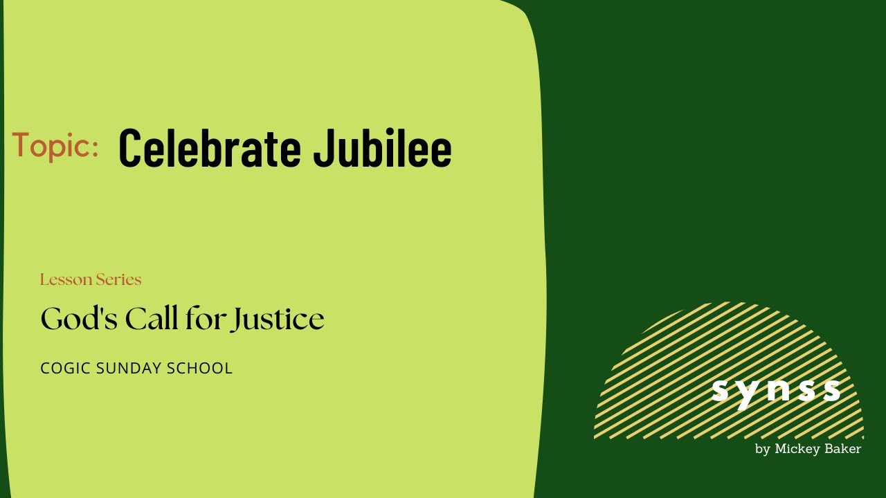 Celebrate Jubilee Cogic Legacy Version Sunday School Youtube