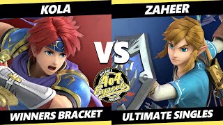 4o4 Smash Night 23 - Kola (Roy) Vs. Zaheer (Link) - SSBU Ultimate Tournament