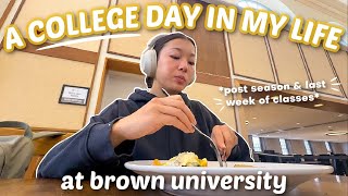 A COLLEGE DAY IN MY LIFE at Brown University (class, lift, errands, and more!)