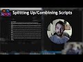 Adobe Scripting Tutorial: Splitting Up/Combining Scripts