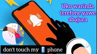 Uko warinda telephone yawe kwibwa |ANTI THIEF| uyikozeho ihita isakuza ikanamufotora.