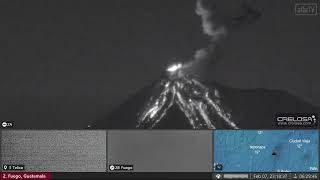 Feb 7 2023: Powerful Explosive Eruption of Fuego Volcano