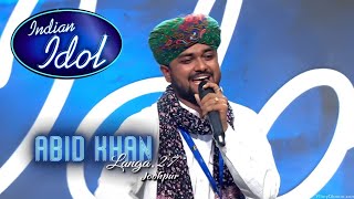 Abid Khan || Indian Idol Season 15 Auditions || Mr Gb Shows