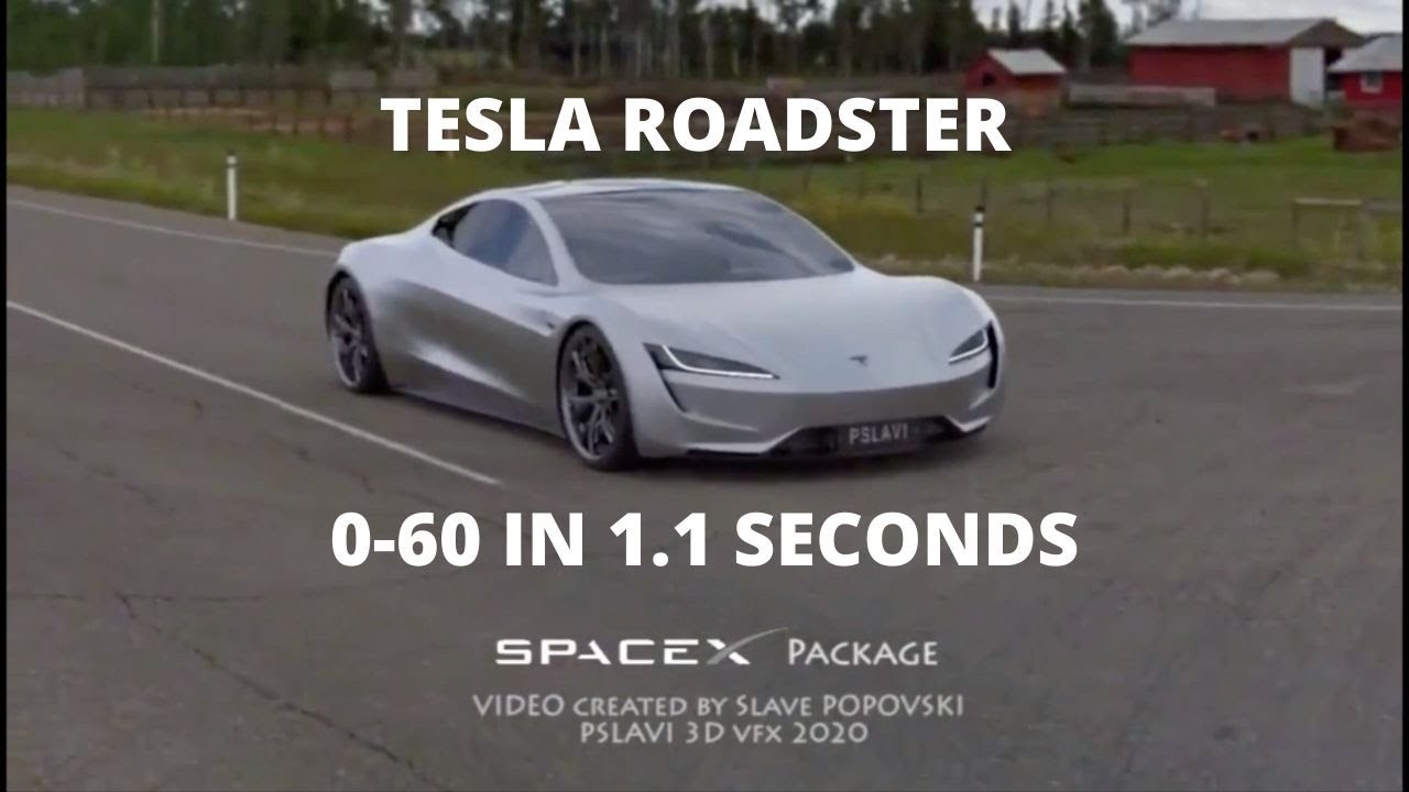 TESLA ROADSTER Doing 0-60 In 1.1 SECONDS - YouTube