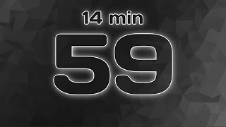 15 minute (900 second) Countdown Timer - Silent - Carbon grey polygon