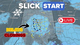 Overnight snow leads to slick roads, school delays in central Indiana Thursday morning | Weather Imp