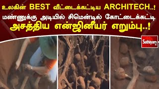 உலகின் BEST வீட்டைக்கட்டிய ARCHITECH..! மண்ணுக்கு அடியில் சிமென்டில் கோட்டைக்கட்டி அசத்திய எறும்பு.!