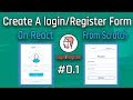 Let's Create a Modern Login Form on React #01