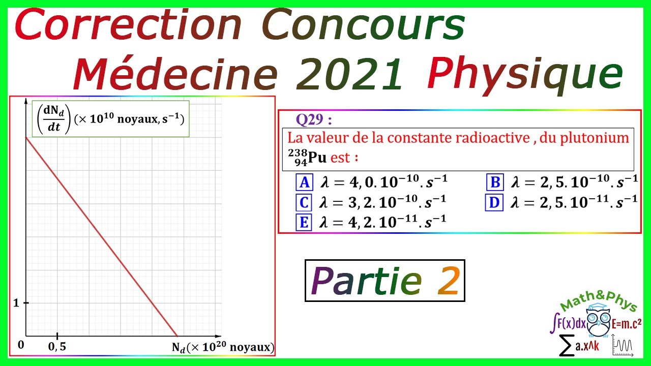 Correction Concours Médecine 2021 - Concours Médecine Physique ...