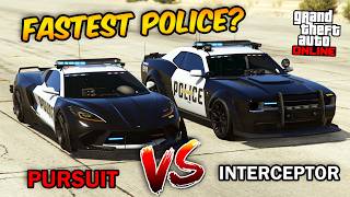 GTA 5 Online - COQUETTE D10 PURSUIT VS GAUNTLET INTERCEPTOR (WHICH IS FASTEST?)