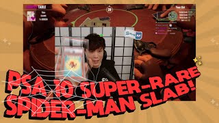 Sykkuno SHOWED us his SUPER-RARE SPIDER-MAN CARD SLAB he got as A REWARD reaching GRANDMASTER!