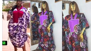 How to make ankara bubu with side draw string|Build up collar. [Detailed]