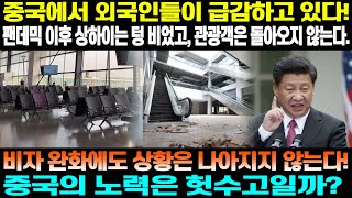 중국의 절박함: 54개국에 대한 비자 면제 통과를 완화했지만 외국인은 오지 않음