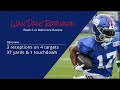 Wan'Dale Robinson WR New York Giants | Every target and catch | 2022 | Week 6 vs Baltimore Ravens