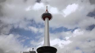 ロンきちさん 京都タワーと雲　タイムラプス