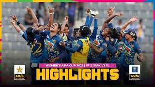 ACC | Women's Asia Cup 2022 | Semi-Final 2 | Pakistan vs Sri Lanka
