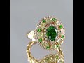 russian demantoid gold ring