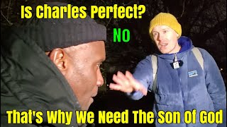 Speakers Corner -Off The Kirb Ministries Tries To Get Through To Charles The Atheist, He Needs Jesus