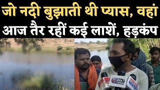 MP के Panna की Runj River में तैरती Dead Bodies से हड़कंप, Corona Patients के शव होने का शक | NBT