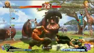 Bullcat [Gouken] vs chobixinco [Rufus] asahida [Cody] SSF4 Japanese Ranked - Xbox Live