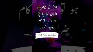 3 Kaam Zaroor Karo__Allah Ke Naik Bandon Ki 3 Nishaniyan | Quotes | #Shorts | Viral | Trending