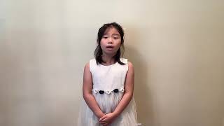 杨沧璿 Ivy Yang 8岁-全球华语朗诵大赛加拿大赛区少儿组铜奖 Bronze Award Winner, Global Chinese Poetry Recitation Contest