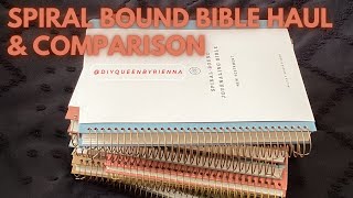 Hauling Crossway Spiral-Bound Journaling Bibles & Dayspring Illustrating Bibles | Comparison #bible