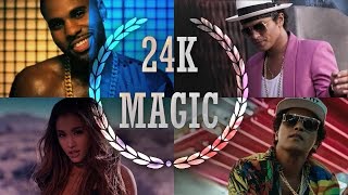 24K Magic – Mashup 2017 – (The Megamix) – Justin Bieber • AGrande \u0026 More (T10MO)