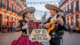 Top 10 Traditional Mexican Instrumentals 🇲🇽 | Mariachi & Folk Music on Guitar & Accordion