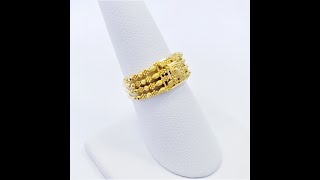 GOLDSHINE 22K Solid Yellow Gold Ring - Genuine, Hallmarked, Handcrafted!