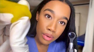 ASMR Getting Something Out Of Your Ear 👂🤏🏽 ASMR School Nurse Role-play