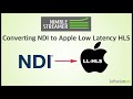 Converting NDI to Apple Low Latency HLS