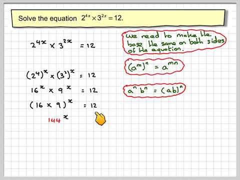 How To Solve Simultaneous Equations With Indices Tessshebaylo