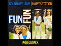 color my love happy station mega mix