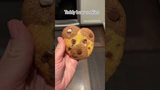 Teddy bear cookies #baking #chocolatechipcookies #delicious #homemade #hersheychocolate