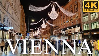 Vienna Austria 🇦🇹 Christmas 2024 Evening Walking Tour 4K UHD