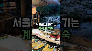 서울에서 즐기는 계곡과 백숙