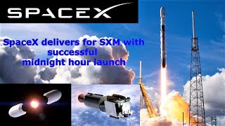 SpaceX Falcon 9 rocket launches SiriusXM radio broadcasting satellite