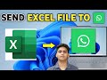 How to send excel file to whatsapp in Laptop | send excel file on whatsapp on Pc